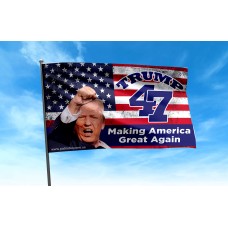 Trump 47 Flag (Making America Great Again - RED)