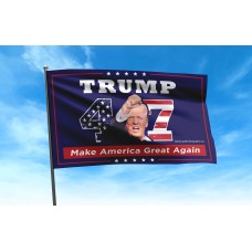 Trump 47 Flag (Making America Great Again - BLUE)